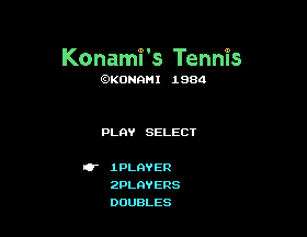 Konami's Tennis